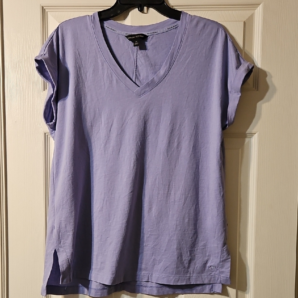 Banana Republic Lavender V-Neck Tee
